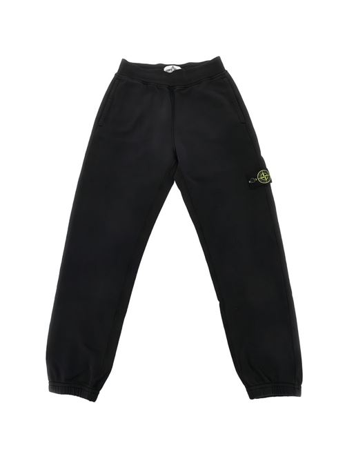 Pantalone felpa bambino Stone Island nero STONE ISLAND KIDS | 6200007S0040V0029